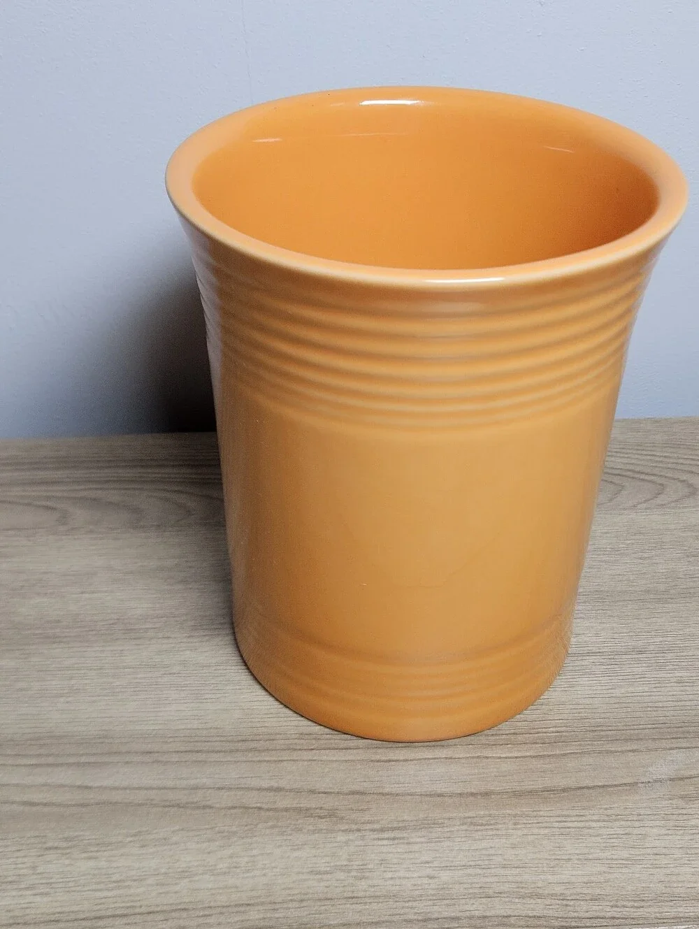 Fiesta Tangerine Utensil Crock Straight Base USA Discontinued 6 5/8